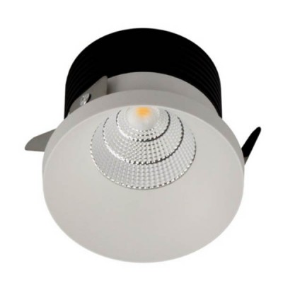 SPOT A LED 9W IP44 Vestavné, stropní svítidlo, těleso hliník, povrch bílá, LED 9W, 850lm, neutrální 4000K, Ra80, 230V, do koupelny IP44, tř.1, rozměry d=82mm, h=61mm