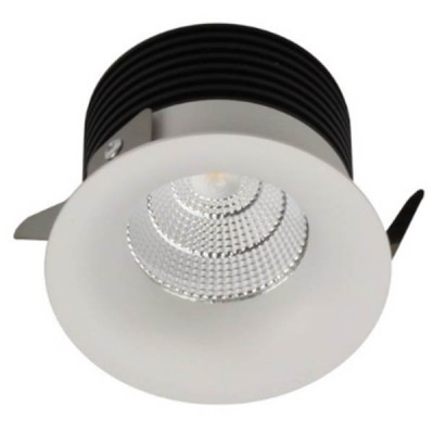 SPOT C LED 9W IP44 Vestavné, stropní svítidlo, těleso hliník, povrch bílá, LED 9W, 830lm, teplá 3000K, Ra80, 230V, do koupelny IP44, tř.1, rozměry d=82mm, h=52mm