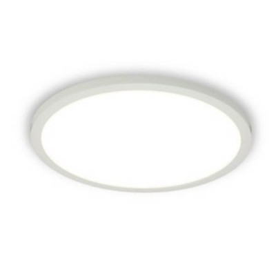 SLIM-R Vestavné, stropní svítidlo, základna hliník, povrch bílá, difuzor PMMA opál, LED 6W/10W/15W/20W, 540lm/900lm/1350lm/1800lm, teplá 3000K, 230V, do koupelny IP43, tř.1, rozměry dle typu, h=25mm