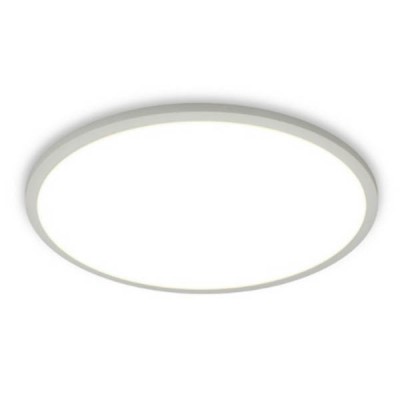 PRONT RV Vestavné, stropní svítidlo, základna hliník, povrch bílá, difuzor PMMA opál, LED 20W, 1800lm, teplá 3000K, Ra80, 230V, do koupelny IP43, tř.1, rozměry d=220mm, h=25mm