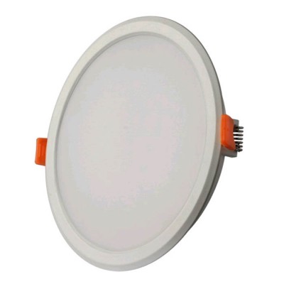 EASY-R Vestavné, stropní svítidlo, základna plast PC, povrch bílá, difuzor PMMA plast opál, LED 18W, 1800lm, neutrální 4000K, 230V, IP20,  tř.1, rozměry d=220mm, h=36mm