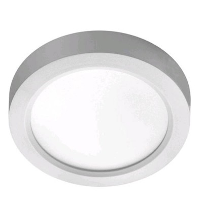 EASY-R ON Stropní, přisazené svítidlo, základna polykarbonát, povrch bílá, difuzor PMMA opál, LED 18W, 1620lm, neutrální 4000K, Ra80, 230V, IP20, tř.2, rozměry d=225mm, h=31mm