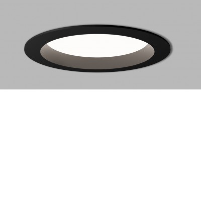 DANOST 12W/25W CCT IP54 Stropní podhledové svítidlo, hliník, černá/bílá, LED 12W/1350lm, 25W/2825lm, nast. teplota CCT teplá 3000K-neutrální 4000K, stmív. dle typu, vyzař. úhel 90°, Ra80, 230V, IP54, rozměry dle typu