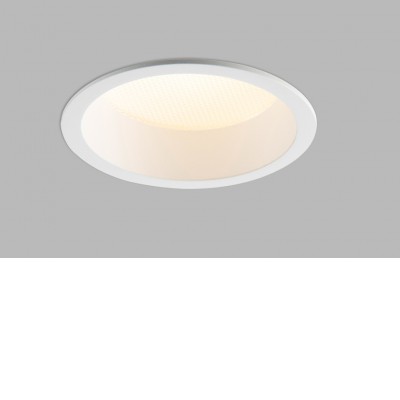CAV 25W IP44 Casambi Stropní podhledové bodové svítidlo, těleso hliník, povrch bílá, LED 25W, 2500lm, neutrální 4000K, Ra90, stmív. Casambi, 230V, IP44, rozměry d=176mm, h=56,5mm.