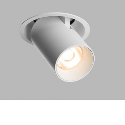 COLSE 20W TRIAC Stropní podhledové bodové svítidlo, vyklopení až 90°, těleso hliník, bílá, LED 20W, 1800lm, teplá 3000K, stmív. TRIAC, vyzař. úhel 50°, UGR<19, Ra90, 230V, IP20, rozměry d=100mm, h=111mm.