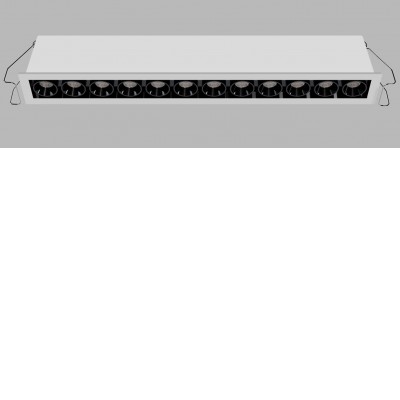 VENLOS 6W/10W/20W CCT Podhledové zápustné svítidlo, hliník, rámeček bílá/černá, buňky černá, LED 6W/480lm, 10W/800lm, 20W/1600lm, TW dle typu, přepín CCT teplá 2700K/3000K/neutr 4000K, stmív. dle typu, Ra90, UGR<19, 230V, IP20, rozměry dle typu.