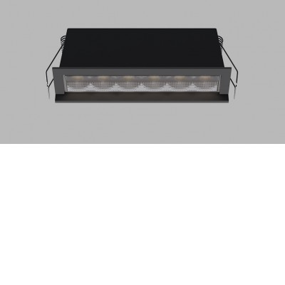 VENLOS ASYM 10W/20W CCT Podhledové zápustné svítidlo, ASYMETRICKÉ svícení (wallwasher), hliník, rámeček bílá/černá, LED 10W/800lm, 20W/1600lm, TW dle typu, přepín CCT teplá 2700K/3000K/neutr 4000K, stmív. dle typu, Ra90, UGR<19, 230V, IP20