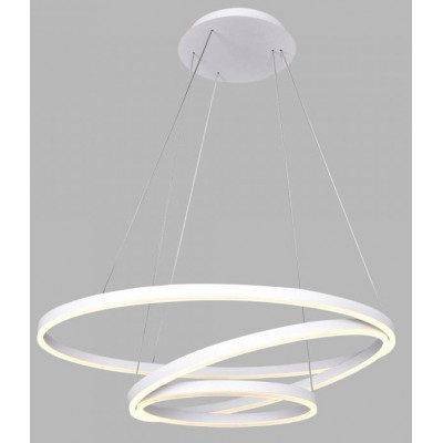 CIRCLE 3 P-Z Závěsné svítidlo, 3 smyčky, těleso hliník, povrch bílá, difuzor plast opál, LED 136W, 8450lm, teplá 3000K, Ra80, 230V, IP20, rozměry d=800mm, vč závěsu l=1200mm lze zkrátit