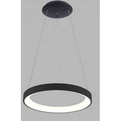 LEGNICA S Závěsné svítidlo, těleso hliník, povrch černá, dif plast opál, LED 60W, 4200lm, přepín teplota CCT teplá 3000K/neutr 4000K, stmív. DALI, 230V, IP20, d=780mm, h=35mm, vč záv lanka h=2500mm
