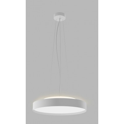 TOMAN HL 92W CCT TRIAC Závěsné svítidlo, hliník, bílá, LED 92W, 6900lm, nast. teplota CCT teplá 3000K-neutr 4000K, stmív. TRIAC, 230V, IP20, tř.1, rozměry d=800mm, vč závěs lanka l=2500mm lze zkr, svítí nahoru/dolů