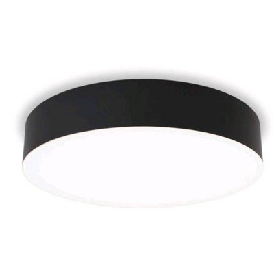 DRUM LED 21W Stropní svítidlo, senzor HF, záběr 160°, dosah 8m, čas 5s-5min, těleso plast, černá, difuzor plast opál, LED 21W, 1680lm, CCT přepín teplota 3000K/ 4000K/ 6500K, 230V, IP65, rozměry d=320mm, h=63mm