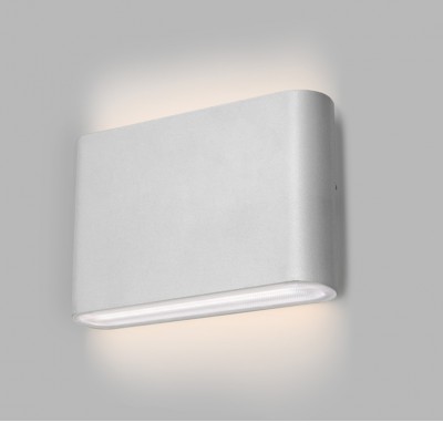 TUBLE 2x3W, CCT IP65 Nástěnné venkovní svítidlo, základna hliník, povrch bílá, difuzor plast opál, LED 2x3W, 2x340lm, přepín CCT teplota teplá 3000K-denní 5700K, Ra90, 230V, IP65, 135x90x30,5mm, svítí nahoru/dolů.