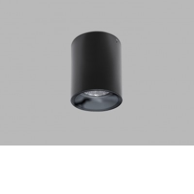 MADY 13W IP65 Stropní, bodové svítidlo, venkovní, těleso kov, povrch černá, LED 13W, 1300lm, teplá 3000K, stmív. dle typu, vyzař. úhel 80°, Ra90, 230V, IP65, rozměry d=103mm, h=136mm.
