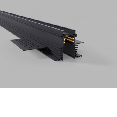 KASEL track RECESSED 48V DALI Podhledová, bezrámečková lišta pro magnetický systém, materiál hliník, povrch černá/bílá, 48V, rozměry 57x53mm, l=2000mm.