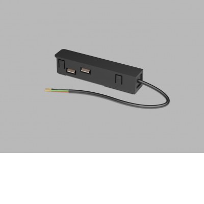 KASEL 48V DALI Napájecí konektor pro magnetický systém, těleso plast, povrch černá/bílá, stmívání DALI, 48V.