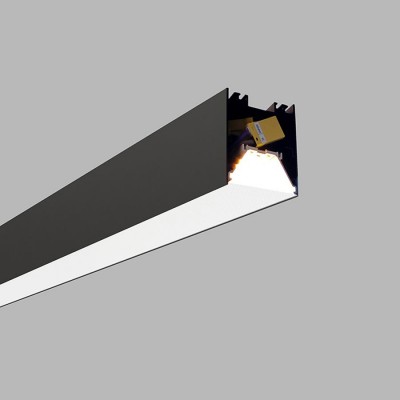 KELONO 18-24W CCT Stropní přisazené lineární svítidlo, hliník, černá, dif plast opál, LED 18-24W, 2520-3360lm, přepín CCT teplá 3000K-neutrální 4000K, Ra90, 230V, IP20, rozměry 85x65mm, l=900mm.