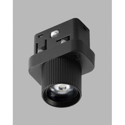 THORN 2W, 48V Svítidlo do magnetického systému, bodové, těleso kov, povrch černá/bílá, LED 2W, 186lm, teplá 3000K/neutrální 4000K, vyzař. úhel 24°, 48V, IP20, rozměry d=22mm, h=45mm.