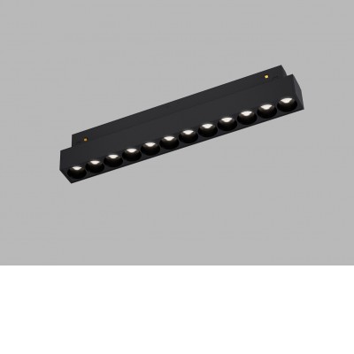 STAK 6W/12W CCT Svítidlo do magnetického systému, těleso kov, povrch bílá/černá, LED 6W/534lm, 12W/1068lm, TW dle typu, přepín CCT teplá 3000K/3500K/neutrální 4000K, stmívání DALI dle typu, vyzař. úhel 38°, 48V, IP20, rozměry dle typu.