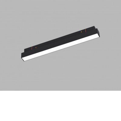 RORY 12W/24W CCT 48V DALI Svítidlo do mag. systému, kov, bílá/černá, dif. plast opál, LED 12W/1020lm, 24W/1944lm, TW dle typu, přepín CCT teplá 2700K/3000K/3300K/3500K/neutr 4000K, stmívání DALI dle typu, vyzař. úhel 110°, 48V, IP20, rozměry dle typu.