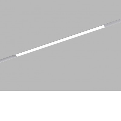 RORY 24W CCT DALI Svítidlo do magnetického systému, těleso kov, bílá, difuzor plast opál, LED 24W, 1944lm, přepín CCT teplá 3000K/3500K/neutrální 4000K, stmív. DALI, vyzař. úhel 110°, 48V, IP20, rozměry 601x44x22mm.