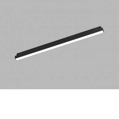 RORY 24W CCT DALI Svítidlo do magnetického systému, těleso kov, černá, difuzor plast opál, LED 24W, 1944lm, přepín CCT teplá 3000K/3500K/neutrální 4000K, stmív. DALI, vyzař. úhel 110°, 48V, IP20, rozměry 601x44x22mm