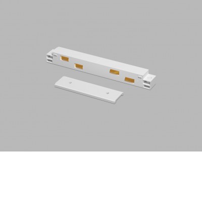 VERT con 48V Vkládací, spojovací konektor pro napájení magnetického systému osvětlení, materiál plast, bílý, stmívání DALI, 48V, IP20.