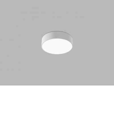 CAMB LED VÝPRODEJ Stropní svítidlo, těleso hliník, černá, difuzor plast opál, LED 30W, 1900lm, přepínatelná teplota CCT teplá 3000K, neutrální 4000K, Ra80, 230V, IP20, tř.1, rozměry d=400mm, h=100mm