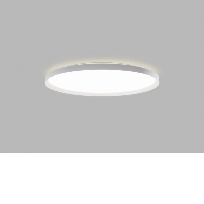 RANDY C Stropní svítidlo, hliník, bílá, difuzor plast opál, LED 88W, 6160lm přepínatelná teplota CCT teplá 3000K-neutrální 4000K, Ra90, stmív DALI/PUSH, 230V, IP20, d=800mm, h=70mm