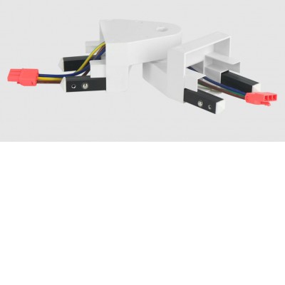 MIHES konektor 0-10V Konektor k propojení svítidel, umožňuje nastavení úhlu 90°-270° materiál plast bílá, stmív. 0-10V, nebo DALI, 230V, IP20.