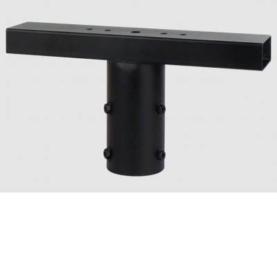 SUKIES držák Držák svítidla stožár, materiál kov, povrch černá, rozměry 400x80mm, osazení na stožár d=60mm