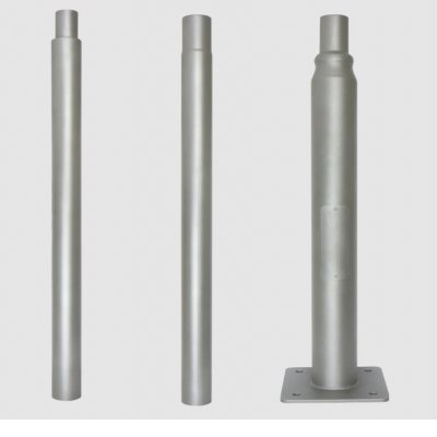 SUKIES stožár 3m Stožár pro parkové, nebo veřejné osvětlení, těleso ocel, povrch galvanizovaný šedá, rozměry l=3m, průměr konce pro svítidla d=60mm