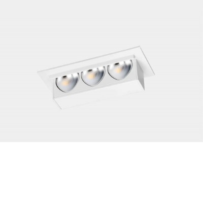 UNCUS LED 3W Stropní podhledové svítidlo, základna hliník, povrch bílá, LED 3W, 230lm, teplá 3000K, Ra92, WALLWASHER, 230V, IP23, tř.3, rozměry 76x49x16mm.