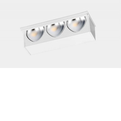 UNCUS FL, LED 3W Stropní podhledové svítidlo, bezrámečkové, základna hliník, povrch bílá, LED 3W, 207lm, teplá 2700K, Ra92, WALLWASHER, 230V, IP23, tř.3, rozměry 75x58x16mm.