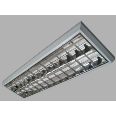 EMISAR AR Stropní svítidlo kancelářské, těleso ocelový plech, povrch bílá, AR rastr, pro zářivku 2x18W/36W/G13, KVG, nebo EVG/SS/EVG/TS, 230V, IP20, tř.zař.1, 1245/635x360x70mm