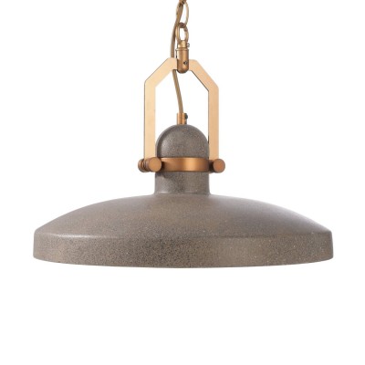 SAKARI Závěsné svítidlo, těleso beton, povrch tmavě šedá, pro žárovku 1x25W, E27, 230V, IP20, rozměry d=400mm, vč závěs řetězu l=1500mm, lze zkrátit.