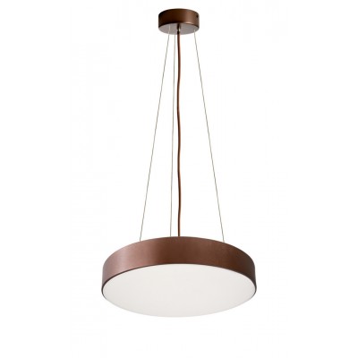 LAVO SU 90W CCT Závěsné svítidlo, hliník, kávová, dif plast opál, LED 90W, přepín. CCT teplá 3000K-neutrální 4000K, stmív TRIAC, 230V, IP20, tř.1, rozměry d=800mm, vč závěs lanka až l=3000mm, svítí nahoru/dolů
