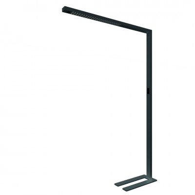 LEPUS FL 80W senzor Stojací kancelářská lampa, senzor pohybu, dosah 3m, záběr 85°, hliník, černá/bílá/stříbrná, LED 80W, 10100lm, neutrální 4000K, UGR<6, vyzař úh 50°, dotyk stmívač, 230V, IP20, 64x1950x1240mm, svítí nahoru/dolů