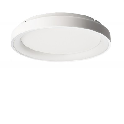 LANEA PL 60W CCT Stropní svítidlo, těleso hliník, povrch bílá, difuzor plast opál, LED 60W, přepín CCT teplá 3000K-neutrální 4000K, stmívatelné TRIAC, d=780mm, h=60mm, svítí nahoru/dolů