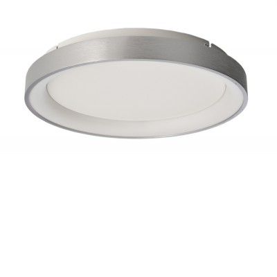 LANEA PL 42W CCT Stropní svítidlo, těleso hliník, povrch stříbrná, difuzor plast opál, LED 42W, přepín CCT teplá 3000K-neutrální 4000K, stmívatelné TRIAC, d=580mm, h=60mm, svítí nahoru/dolů