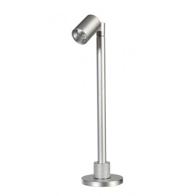 EXPO TL 1W Bodové svítidlo, nastav. směr svícení, těleso hliník, povrch šedostříbrná, LED 1W, teplá 3000K, Ra90, 350mA, IP20, rozměry d=39mm, h=150mm.