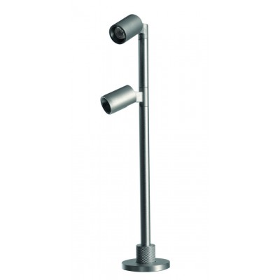 EXPO TL 2x1W Bodové svítidlo, nastav. směr svícení, těleso hliník, povrch šedostříbrná, LED 2W, teplá 3000K, Ra90, 350mA, IP20, rozměry d=39mm, h=200mm.