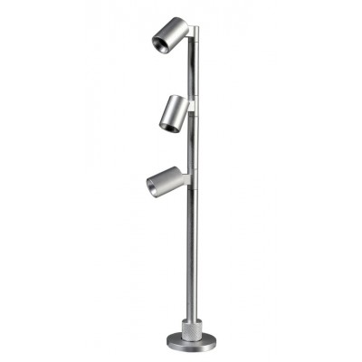 EXPO TL 3x1W Bodové svítidlo, nastav. směr svícení, těleso hliník, povrch šedostříbrná, LED 3W, teplá 3000K, Ra90, 350mA, IP20, rozměry d=39mm, h=250mm.