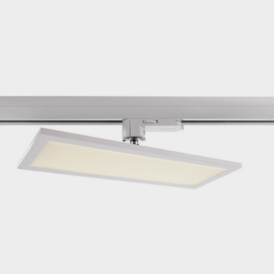 panel TRACK LIGHT LED Svítidlo do 3F lišty, nastavit směr svíc 340°, hliník, povrch bílá mat, difuzor plast opál, LED 20W, neutrální 4000K, 1500lm, Ra80, 110-240V, IP20, tř.1, 300x100x22mm, do 3F lišty NORDIC ALUMINIUM