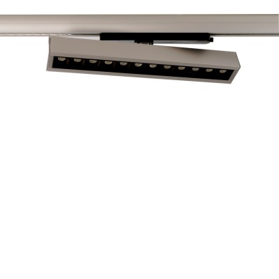 SEME 23W-32W 3F Svítidlo do 3F lišty, nastavitelný směr svícení, těleso hliník, povrch černá, nastav. LED 23W-32W, teplá 3000K, 3114lm, 230V, IP20, rozměry 336x36x49mm.