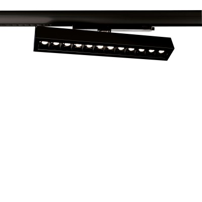 SEME 23W-32W 3F Svítidlo do 3F lišty, nastavitelný směr svícení, těleso hliník, povrch bílá/černá/stříbrná, nastav. LED 23W-32W, teplá 3000K/3114lm, neutrální 4000K/3068lm, 230V, IP20, rozměry 336x36x49mm.