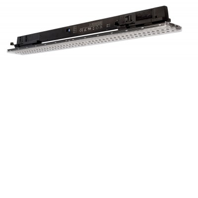 SOUN 14W-20W 3F Svítidlo do 3F lišty, výklopné +-30°, těleso hliník, povrch černá, krycí plast čirý, nast. LED 14W-20W, 3200lm, teplá 3000K, Ra80, 230V, IP20, rozměry 600x54x60mm.