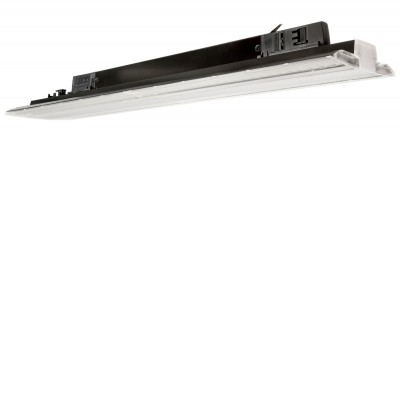 HASEKO 50W DALI 3F Svítidlo do 3F lišty, výklopné +-30°, těleso hliník, povrch černá, krycí plast čirý, LED 50W, 7000lm, neutrální 4000K, stmív. DALI, Ra80, 230V, IP20, rozměry 1493x54x60mm.