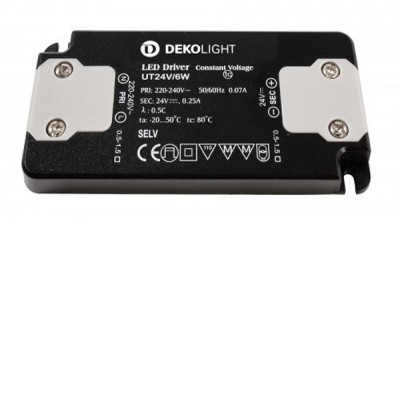 LED zdroj 24V, 6W, IP20 Napájecí zdroj pro LED osvětlení, vstup 230V, výstup 24V, 6W, 0,25A, IP20, rozměry 98x46x11mm.