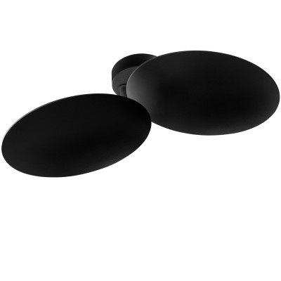 ALFI LED 2x17W Stropní/nástěnné svítidlo, nastavitelný sklon svícení, materiál kov, povrch černá, LED 2x17W, teplá 2700K, 3500lm, stmívatelné TRIAC, 230V, IP20, rozměry 375x115mm