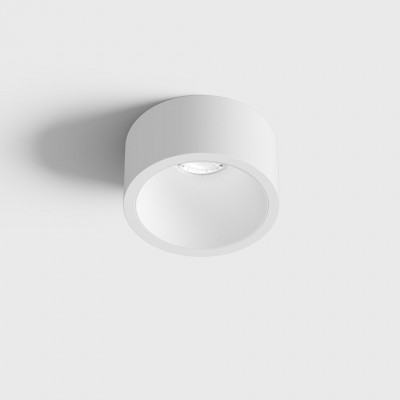BLANKET BI 6,3W IP44 Stropní, podhledové, bodové svítidlo, plast, povrch bílá, LED 6,3W, 640lm, teplá 3000K, vyzař. úhel 55°, Ra90, 230V, IP44, rozměry d=55mm, h=58mm.